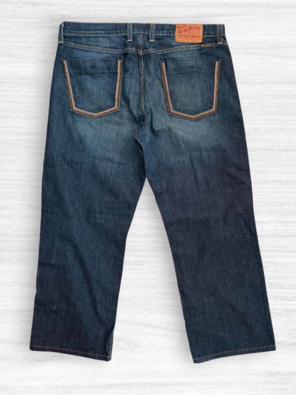 Lucky Brand Vintage Hitchhiker Men’s Jeans 38 Dark Wash Straight Leg Y2K
